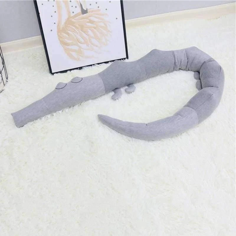 Neugeborenes Baby Bett Stoßstange 185cm Babybett Krippe Schutz Kind Baby Bettwäsche Zubehör Kinder Krokodil Kissen Kleinkind Zimmer Spielzeug