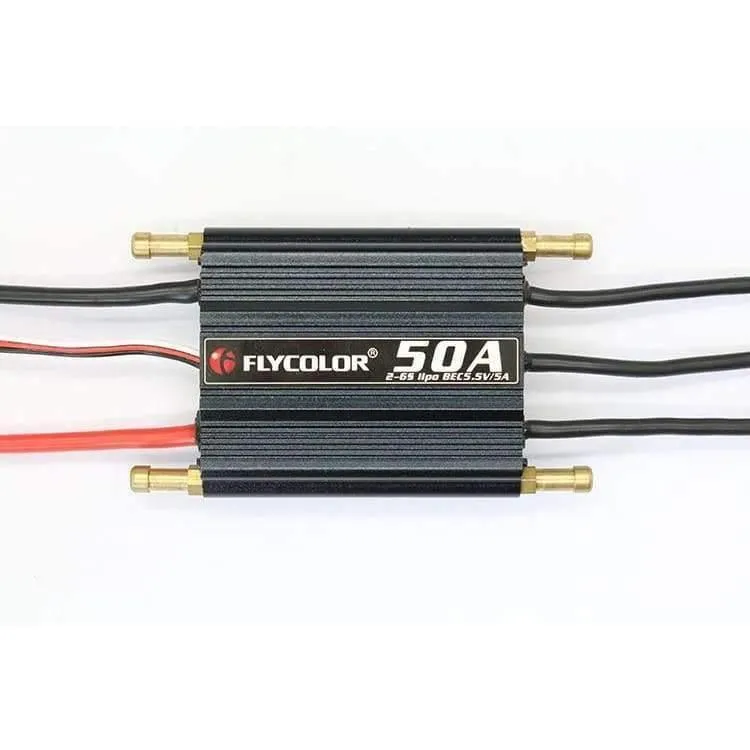 Flycolor 50A 70A 90A 120A 150A bürstenloser ESC-Geschwindigkeitsregler, unterstützt 2–6 S Lipo BEC 5.5 V/5 A für RC Boot F21267/71