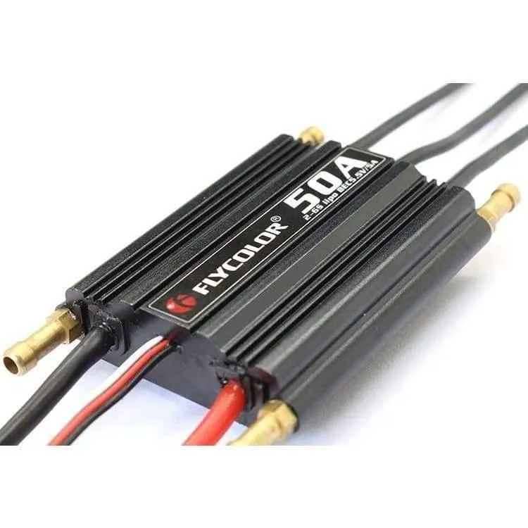 Flycolor 50A 70A 90A 120A 150A bürstenloser ESC-Geschwindigkeitsregler, unterstützt 2–6 S Lipo BEC 5.5 V/5 A für RC Boot F21267/71
