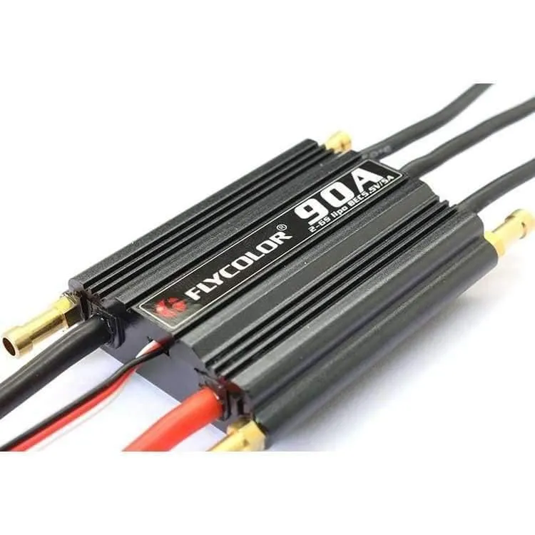 Flycolor 50A 70A 90A 120A 150A bürstenloser ESC-Geschwindigkeitsregler, unterstützt 2–6 S Lipo BEC 5.5 V/5 A für RC Boot F21267/71