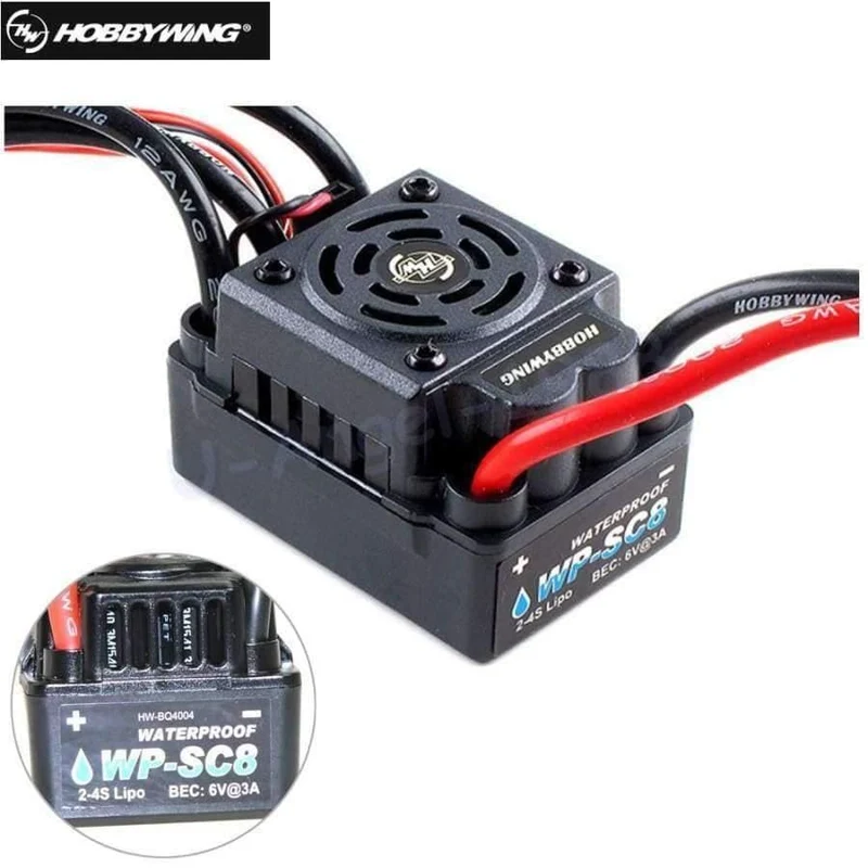 Original Hobbywing Drehzahlregler Hobbywing EZRUN Wasserdichter WP SC8 120A Brushless ESC T Stecker