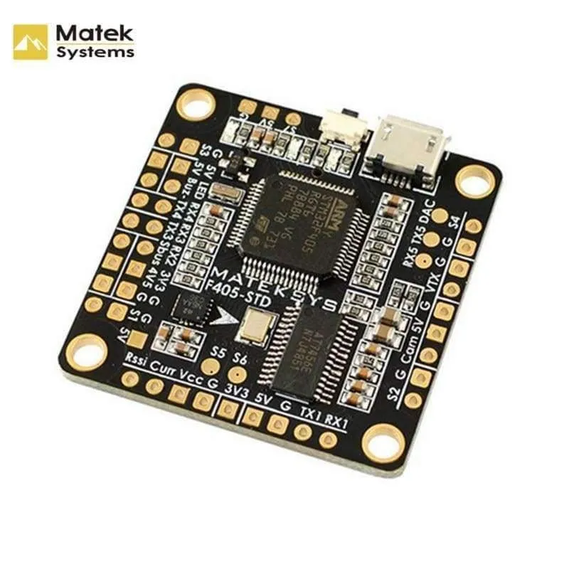Matek F405-STD BetaFlight STM32F405 Flight Controller Eingebauter OSD-Inverter für RC Multirotor FPV Racing Drone Ersatzteile