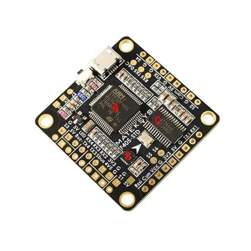 Matek F405-STD BetaFlight STM32F405 Flight Controller Eingebauter OSD-Inverter für RC Multirotor FPV Racing Drone Ersatzteile