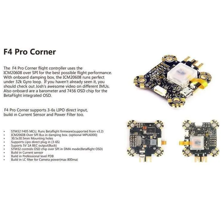 Original F4 Pro V4 Flugcontroller mit OSD Neuheit Flugmodell + OSD + PDB ICM20608 / MPU6000 IMU für FPV Racing Drone