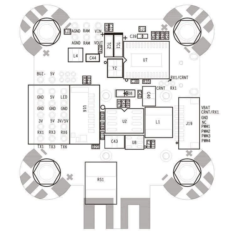 Original F4 Pro V4 Flugcontroller mit OSD Neuheit Flugmodell + OSD + PDB ICM20608 / MPU6000 IMU für FPV Racing Drone