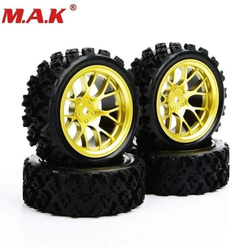 4pcs / set Racing Off Road Reifen 12mm Hex Rubber Reifen Felge Für RC 1: 10 Fahrzeug Spielzeug Zubehör