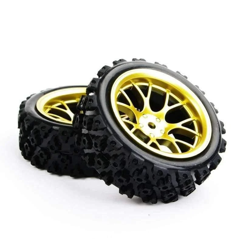 4pcs / set Racing Off Road Reifen 12mm Hex Rubber Reifen Felge Für RC 1: 10 Fahrzeug Spielzeug Zubehör