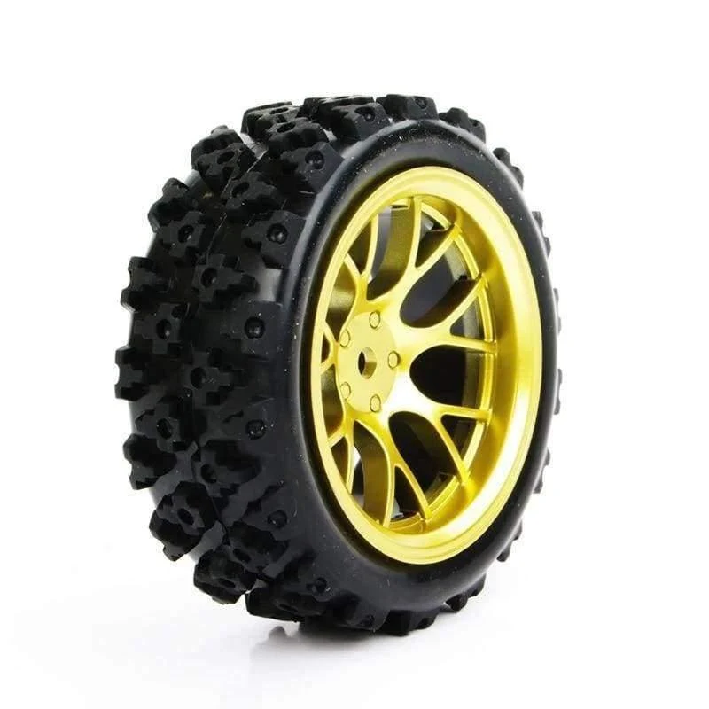 4pcs / set Racing Off Road Reifen 12mm Hex Rubber Reifen Felge Für RC 1: 10 Fahrzeug Spielzeug Zubehör