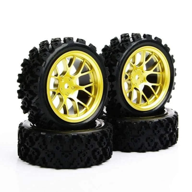 4pcs / set Racing Off Road Reifen 12mm Hex Rubber Reifen Felge Für RC 1: 10 Fahrzeug Spielzeug Zubehör