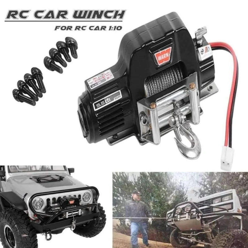 TRX4 KM2 Generation 1 / 10 Simulation RC Klettern Autoradio Vollmetallwinde D90 SCX10 Elektrische Winde