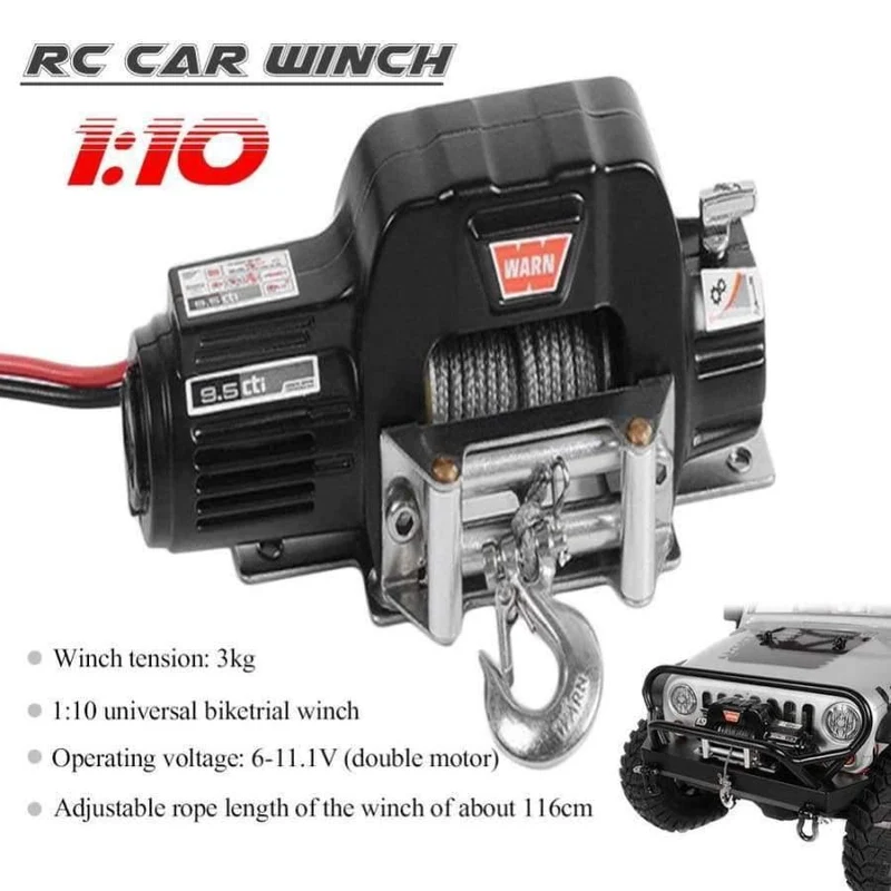 TRX4 KM2 Generation 1 / 10 Simulation RC Klettern Autoradio Vollmetallwinde D90 SCX10 Elektrische Winde