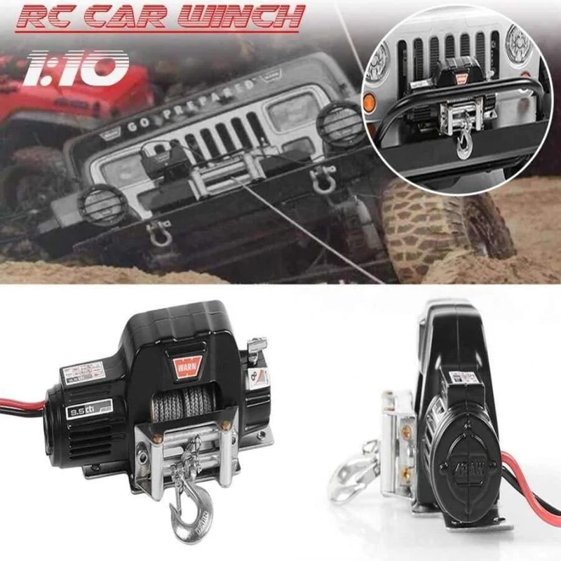 TRX4 KM2 Generation 1 / 10 Simulation RC Klettern Autoradio Vollmetallwinde D90 SCX10 Elektrische Winde