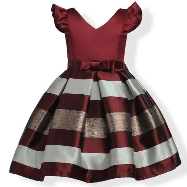 Baby Girl Princess Dress Kids Stripe Sleeveless Dresses For Toddler Children European American Fashion Clothing