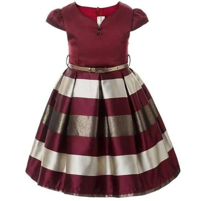 Baby Girl Princess Dress Kids Stripe Sleeveless Dresses For Toddler Children European American Fashion Clothing