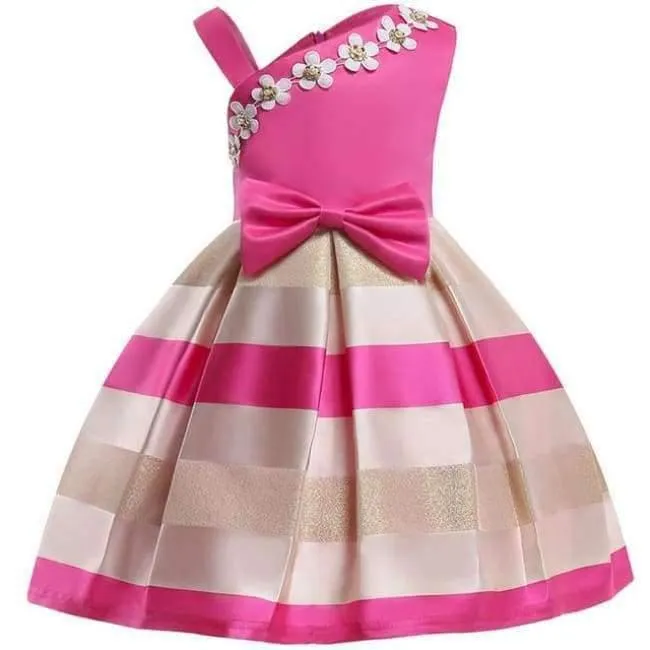 Baby Girl Princess Dress Kids Stripe Sleeveless Dresses For Toddler Children European American Fashion Clothing