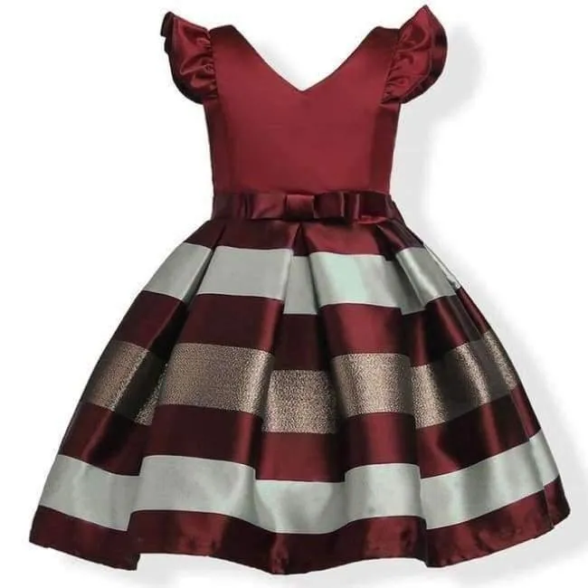Baby Girl Princess Dress Kids Stripe Sleeveless Dresses For Toddler Children European American Fashion Clothing