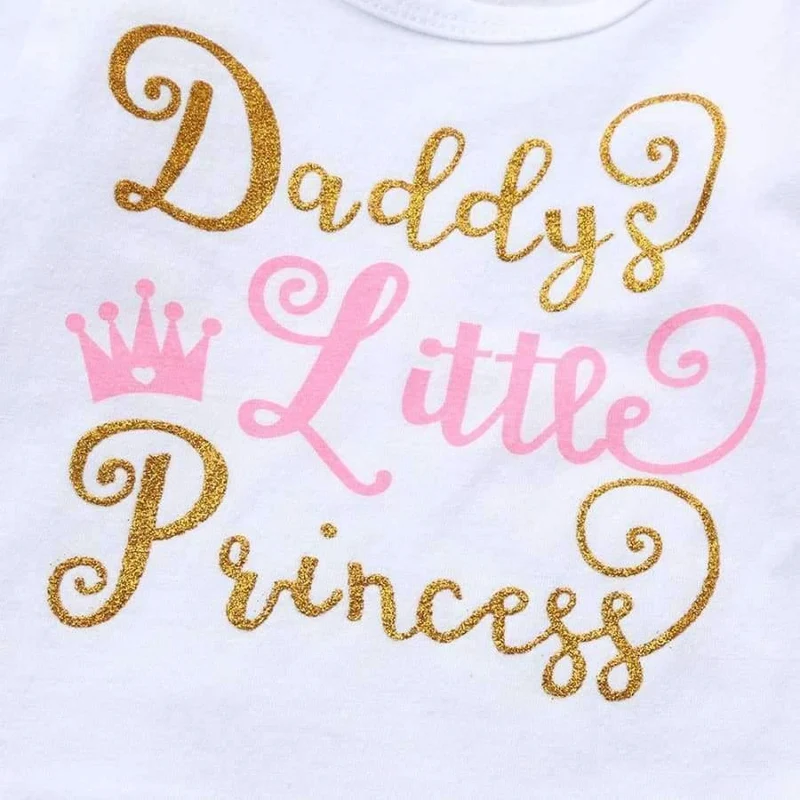 Newborn Infant Baby Girl Letter Long Sleeve Casual Romper Tops+Floral Pants Hat 4Pcs Girls Clothes