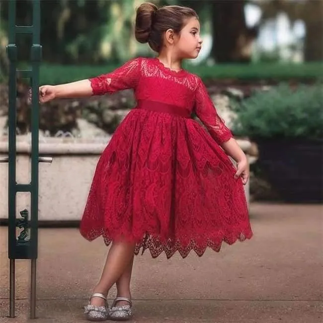 Summer Baby Girl Party Wear Children Clothes Dress Girl Boutique Clothing Little Princes Kids Dresses For Girl Shirt Tops Dress