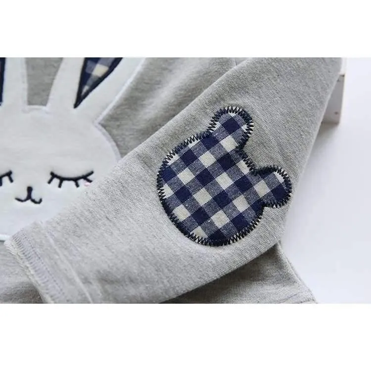 Quality Spring Baby Girl Clothes Girl Baby Dress Long Sleeve Cartoon Embroiderie Bunny Princess Dress Clothes 3 Designs