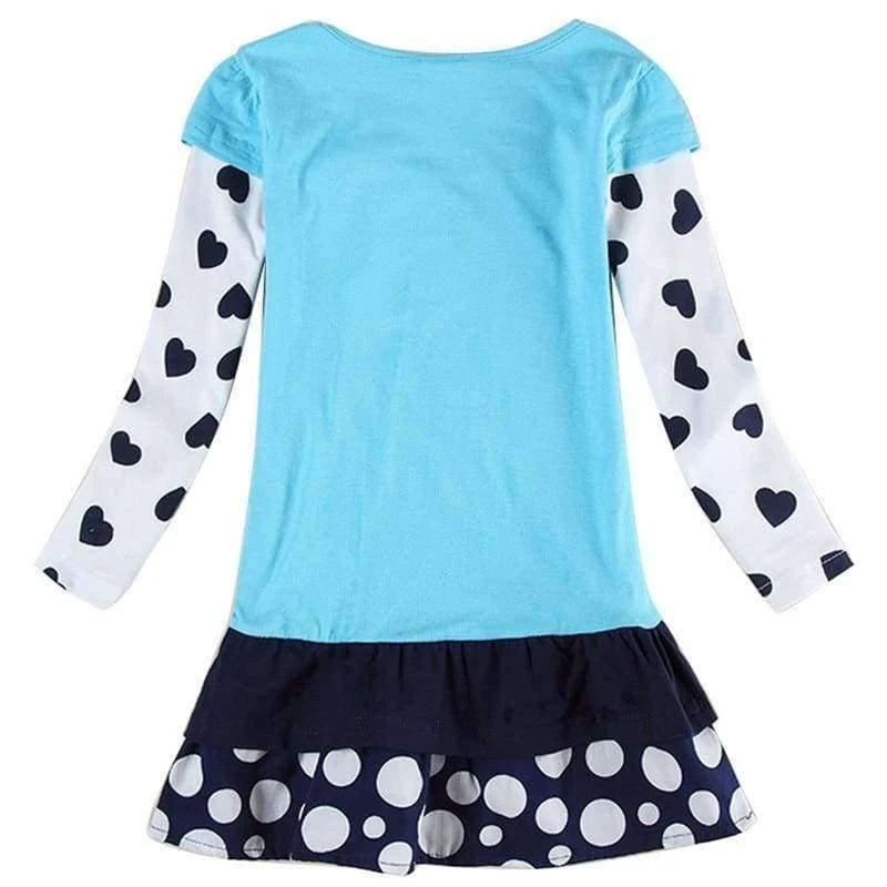 New Kids Clothes Baby Girls Dress Child Floral Clothing for Girls Long Seeve Flower Princess Party Dress
