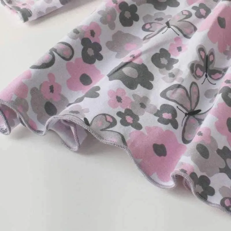Baby Girl Floral Clothes Set Newborn Toddler Cotton Suit Kids Girl Outfits Spring Tracksuit Infant Clothing Set