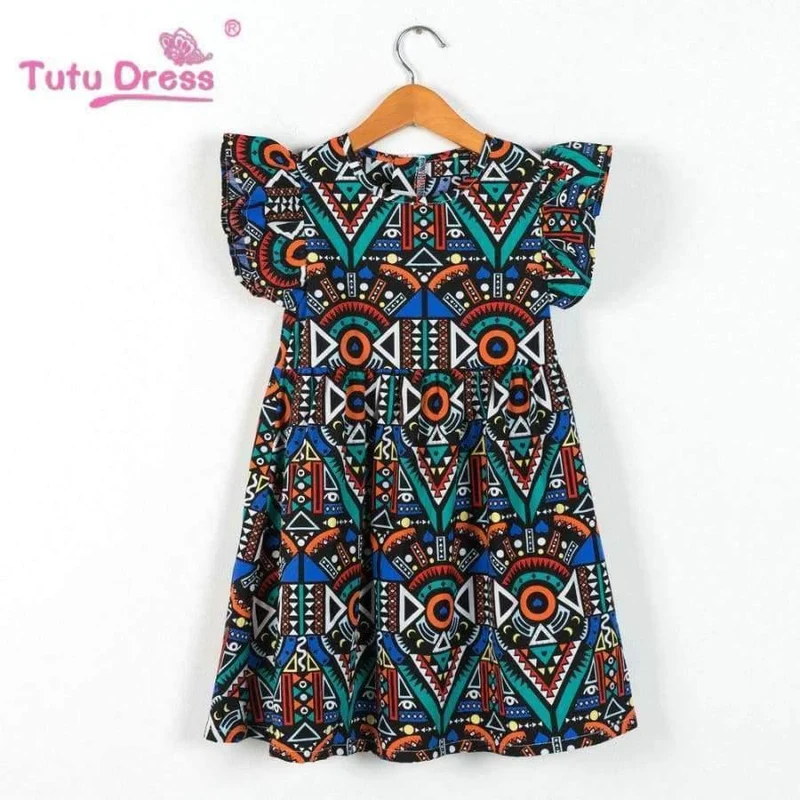 Summer Girls Dress Floral Print Princess Dresses For Baby Girls Designer Formal Party Dress Kids Clothes
