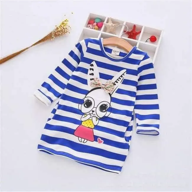 Girls Dress Cartoon Kids Dresses For Girl Clothes 2-8Y Baby children clothing Vestidos Costume Roupas Infantis Menina