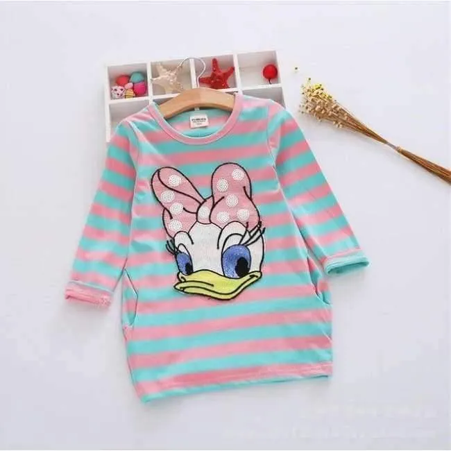 Girls Dress Cartoon Kids Dresses For Girl Clothes 2-8Y Baby children clothing Vestidos Costume Roupas Infantis Menina