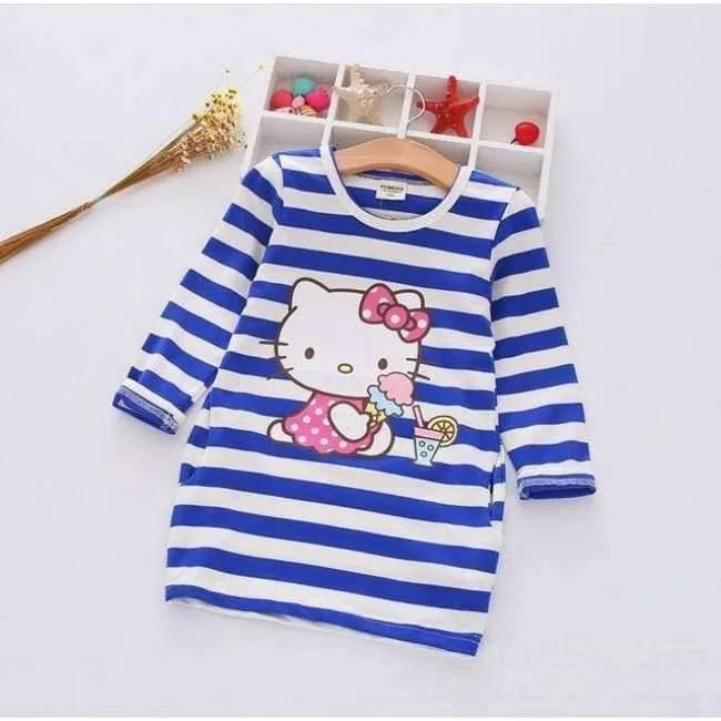 Girls Dress Cartoon Kids Dresses For Girl Clothes 2-8Y Baby children clothing Vestidos Costume Roupas Infantis Menina