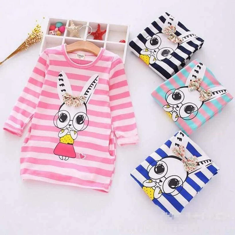 Girls Dress Cartoon Kids Dresses For Girl Clothes 2-8Y Baby children clothing Vestidos Costume Roupas Infantis Menina