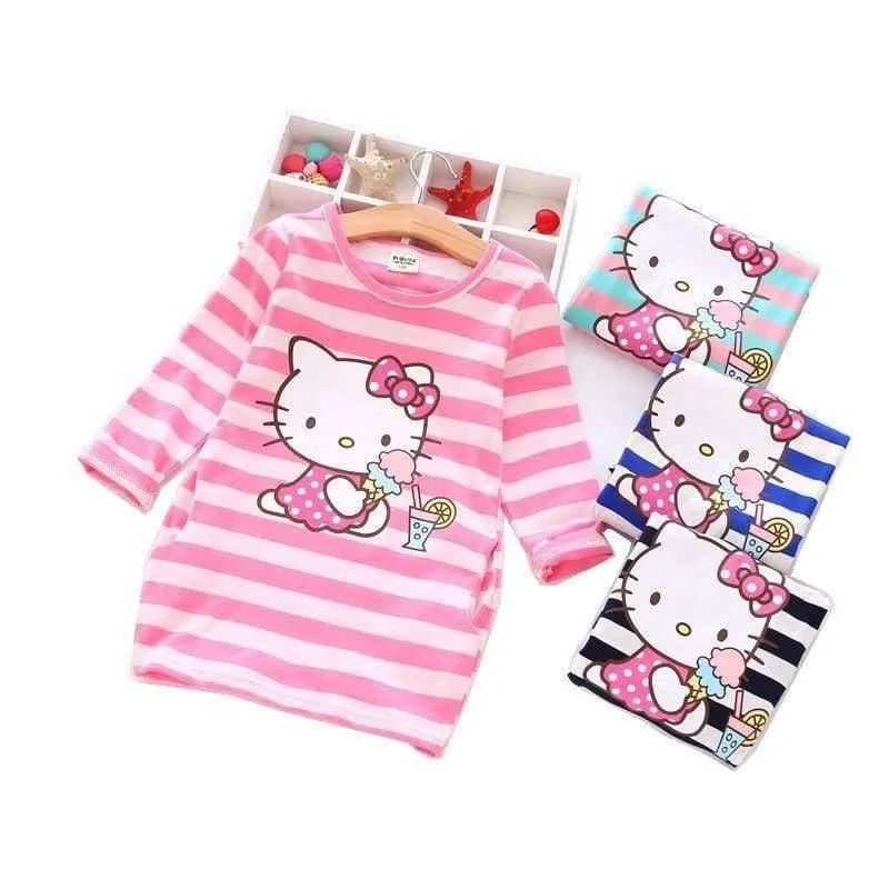 Girls Dress Cartoon Kids Dresses For Girl Clothes 2-8Y Baby children clothing Vestidos Costume Roupas Infantis Menina