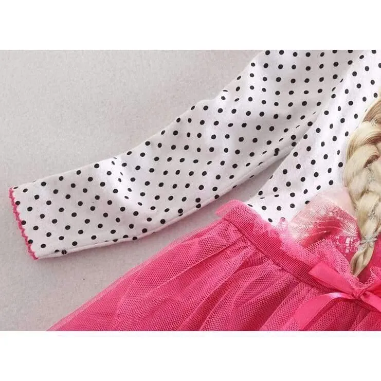 3-8 Years Summer Baby Girl Dress Princess Vestidos Fever Anna Elsa Dress Children Clothing For Kids Birthday Party Costume