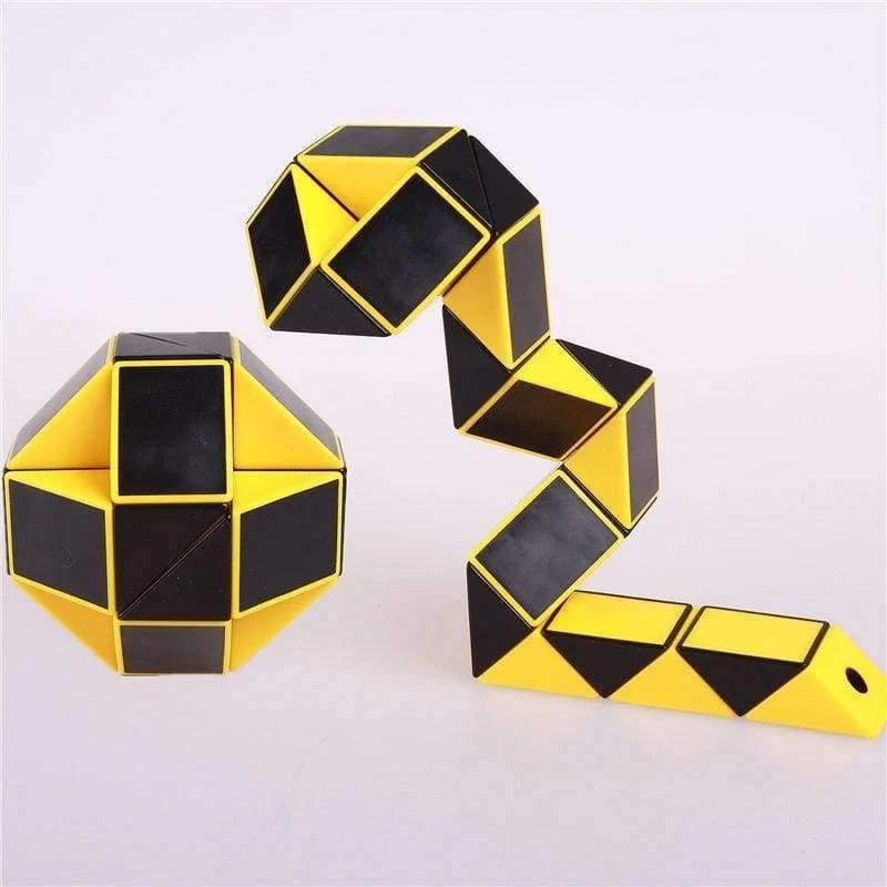 Magisches Schlangenlineal-Puzzlespielzeug 24 Geschwindigkeitsblöcke Schlangen-Twist-Puzzle Kinder Lernspiel Spielzeug Zauberwürfel für Kinder Geschenk
