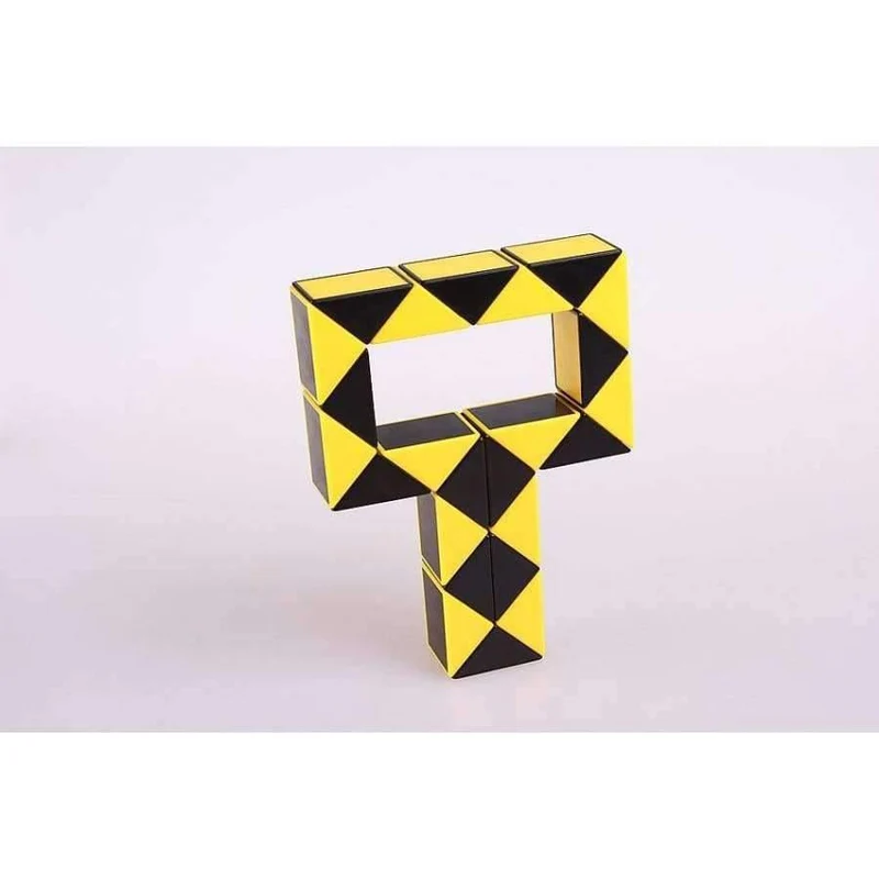 Magisches Schlangenlineal-Puzzlespielzeug 24 Geschwindigkeitsblöcke Schlangen-Twist-Puzzle Kinder Lernspiel Spielzeug Zauberwürfel für Kinder Geschenk