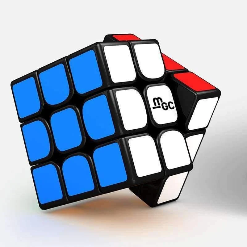 YJ MGC 3x3x3 Magnetischer Zauberwürfel Schwarz Yongjun MGC Speed ​​Cube für Gehirntraining Spielzeug Für Kinder Kinder