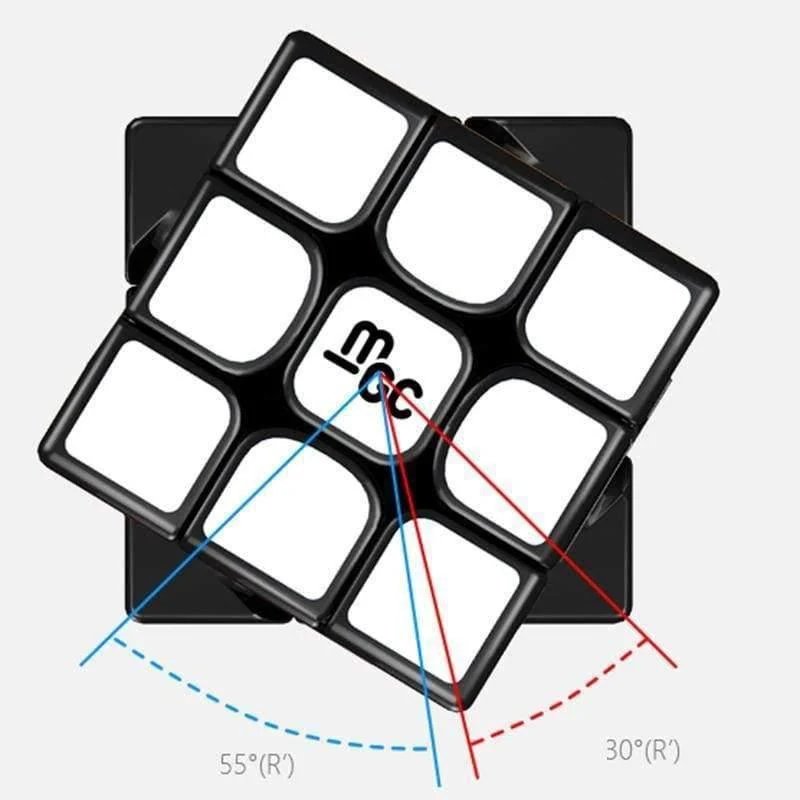 YJ MGC 3x3x3 Magnetischer Zauberwürfel Schwarz Yongjun MGC Speed ​​Cube für Gehirntraining Spielzeug Für Kinder Kinder