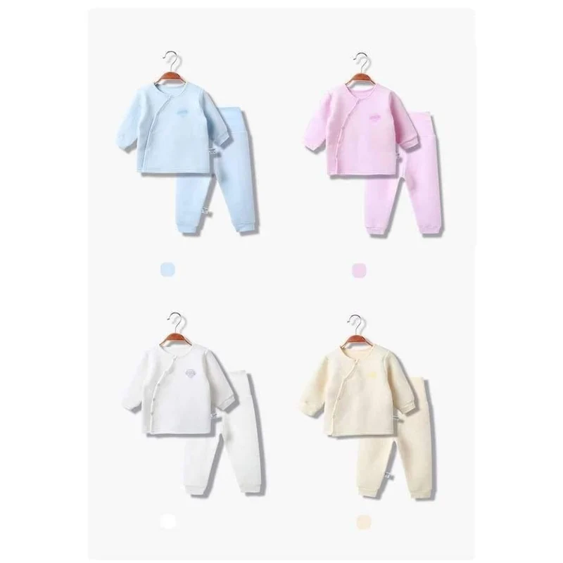 Baby Outfits Baby Girl Clothes Set Warm Long Sleeve Boy Newborn Clothes High Waist PP Pants Sets Snow Sleepwear Pajamas