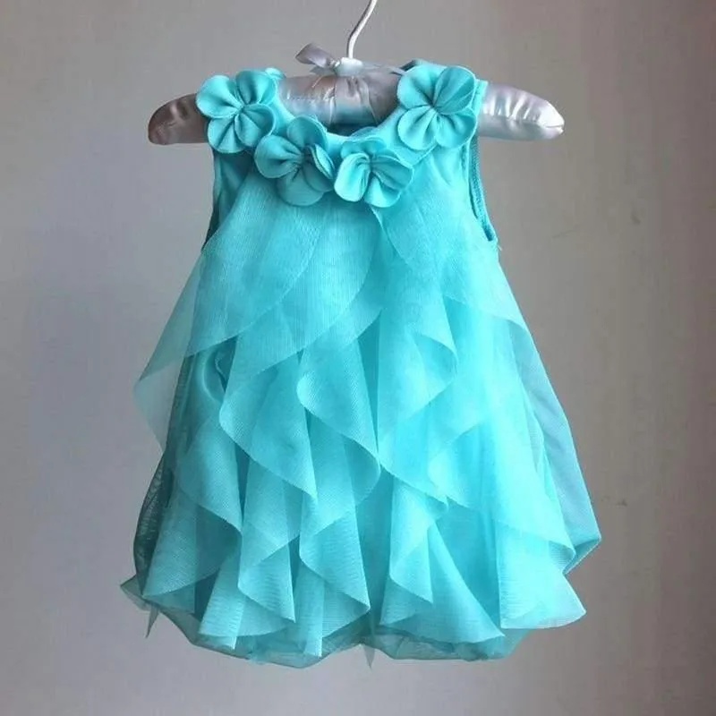 Summer Girls Dress Infant Romper Dresses Toddler Kids Birthday Party Chiffon Dress Jumpsuits Baby Girl Clothes