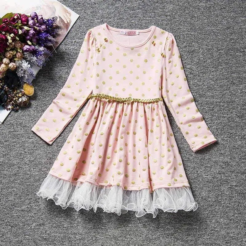 Girl Christmas Party Dress Unicorn Tutu Costume For Kids Unicorn Party Long Sleeve Dresses For Girls 2 4 6 Yrs Clothing