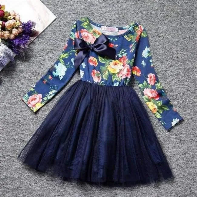 Girl Christmas Party Dress Unicorn Tutu Costume For Kids Unicorn Party Long Sleeve Dresses For Girls 2 4 6 Yrs Clothing