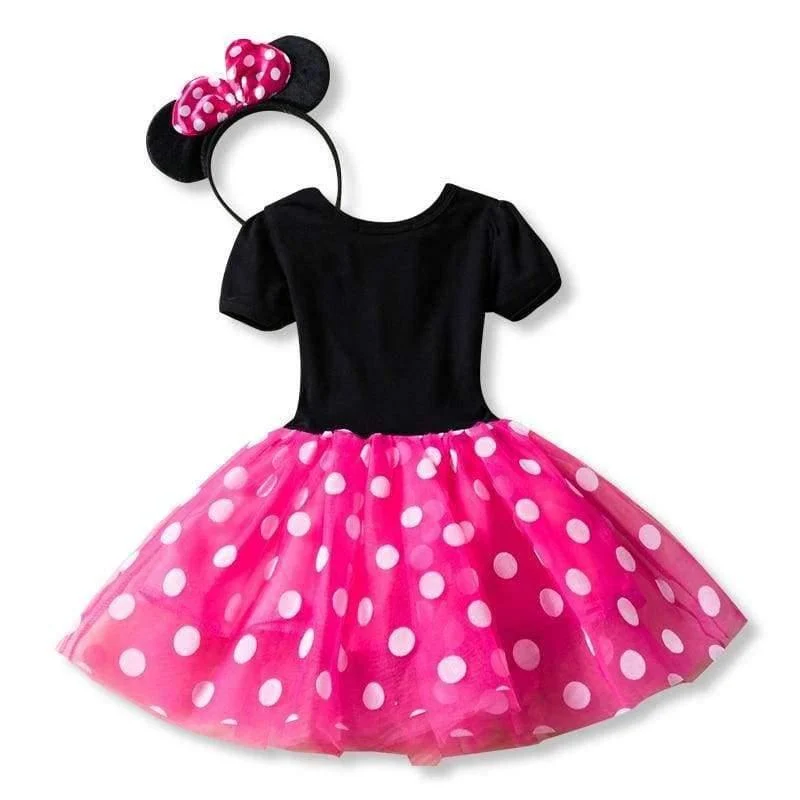 Kids Dresses for Girls Birthday Halloween Cosplay Minnie Mouse Dress Up Kid Costume Baby Girls Clothing For Kids 2 6T Wear
