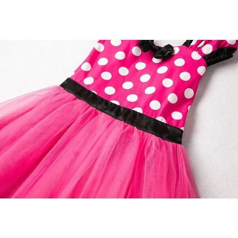 Kids Dresses for Girls Birthday Halloween Cosplay Minnie Mouse Dress Up Kid Costume Baby Girls Clothing For Kids 2 6T Wear
