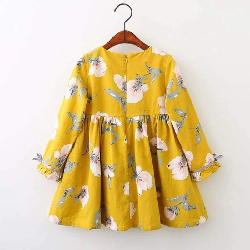 Girls Dress Autumn Winter Brand Girl Clothes Plaid Fur Ball Bow New Design Baby Girls Dress Girls Casual Dresses Kids