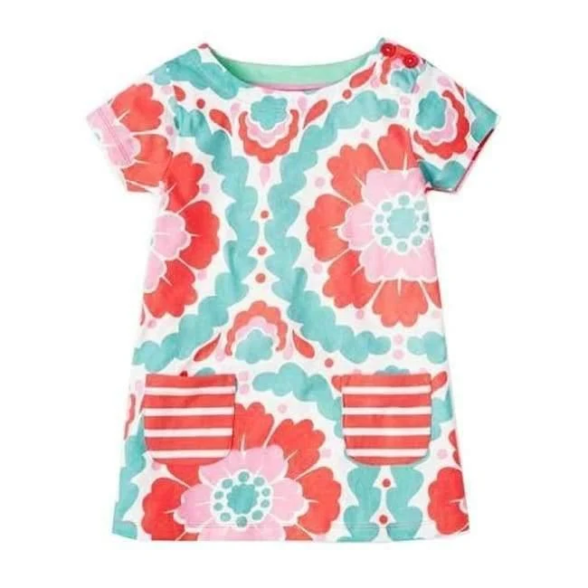 Baby Girls Summer Dress Brand Princess Dress for Kids Clothes Flower Dresses Girls Costume 100% Cotton Children Vestidos