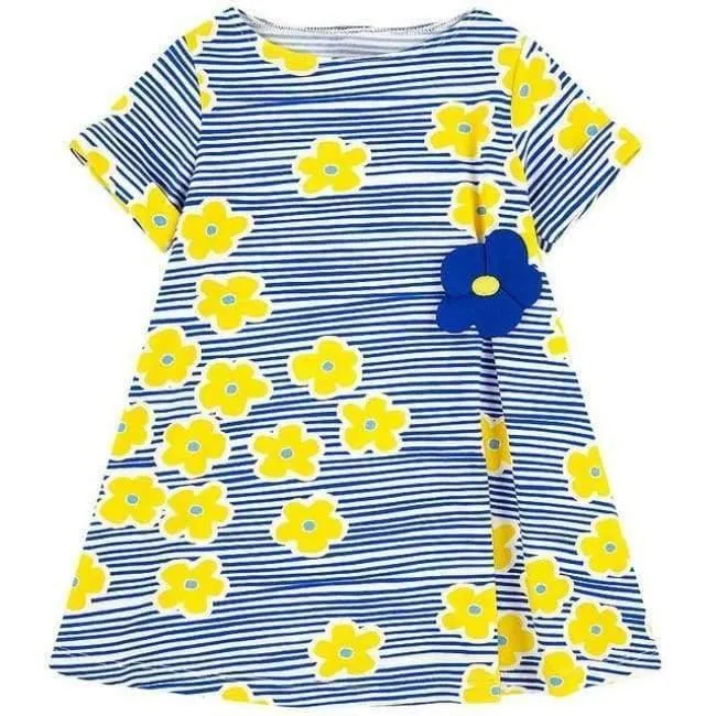 Baby Girls Summer Dress Brand Princess Dress for Kids Clothes Flower Dresses Girls Costume 100% Cotton Children Vestidos