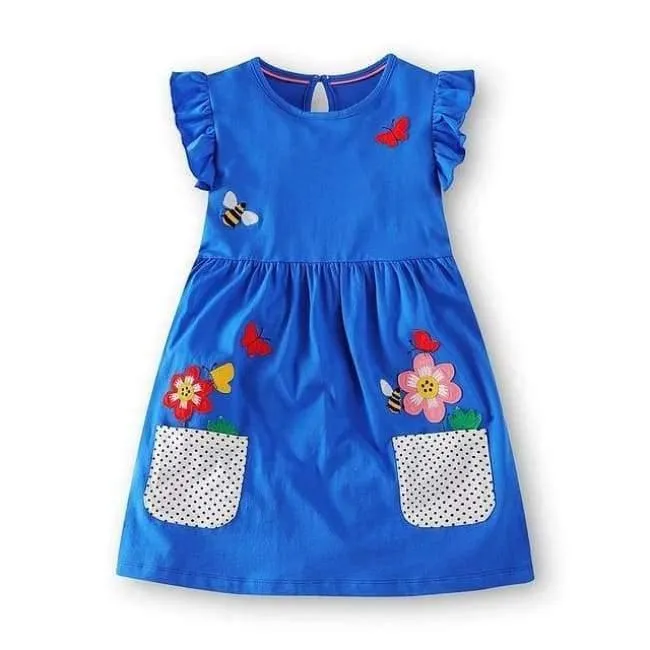 Baby Girls Summer Dress Brand Princess Dress for Kids Clothes Flower Dresses Girls Costume 100% Cotton Children Vestidos