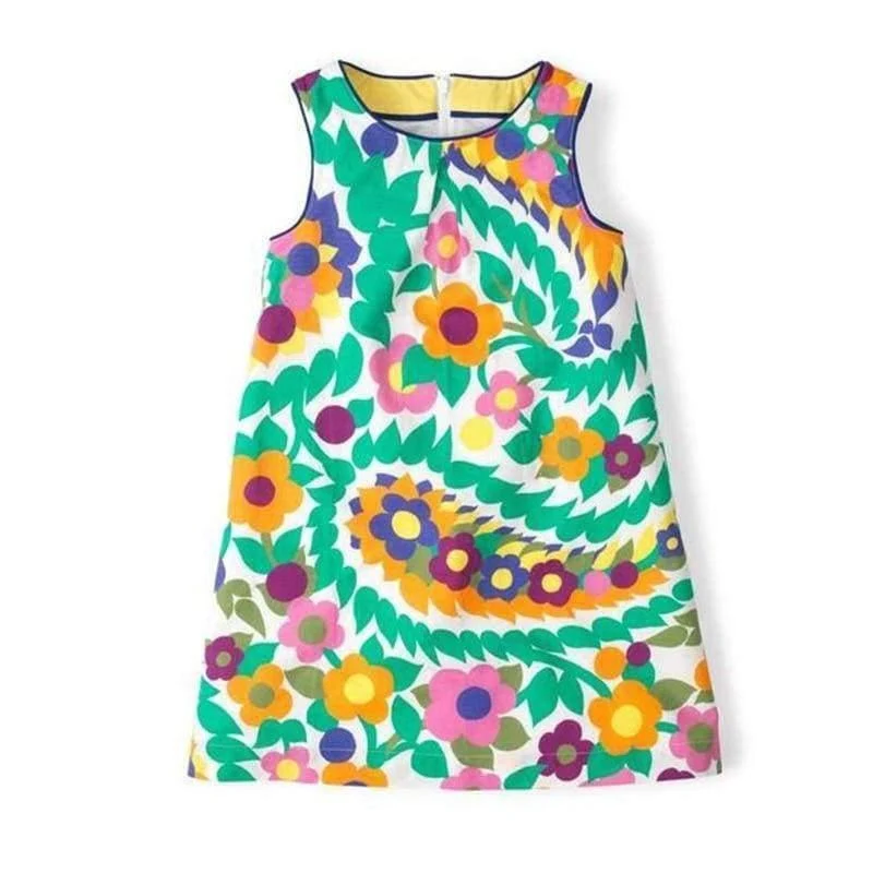Baby Girls Summer Dress Brand Princess Dress for Kids Clothes Flower Dresses Girls Costume 100% Cotton Children Vestidos