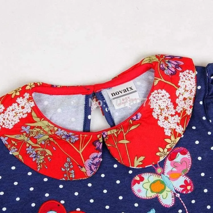 Kids princess girl dress full sleeve floral high quality dresses girl clothes children baby girl dresses kids