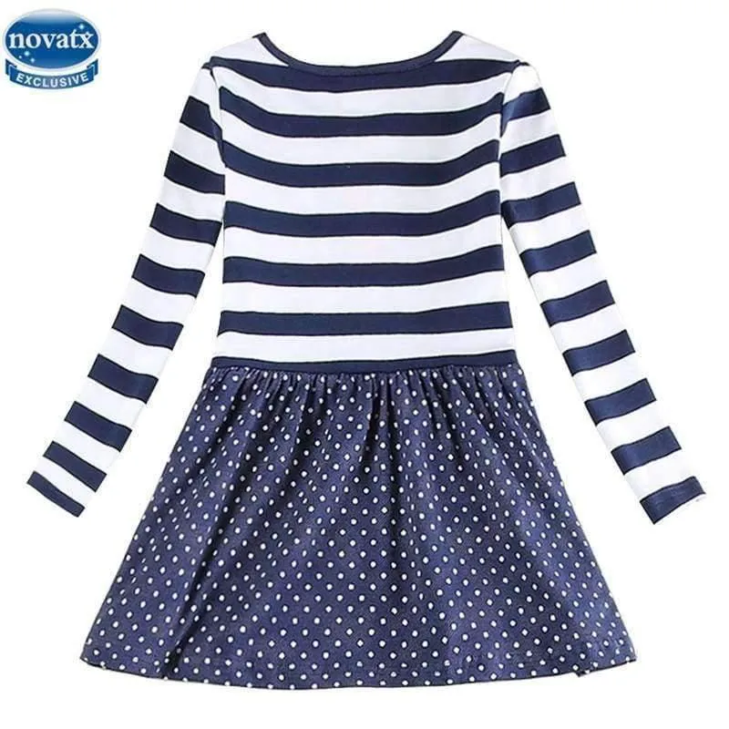 Kids princess girl dress full sleeve floral high quality dresses girl clothes children baby girl dresses kids