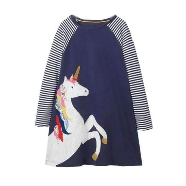 Kids Girls Dress Baby Children Toddler Princess Dress Vestidos Children's Clothing Girls Winter Dresses 2-8Y LH5805 MIX